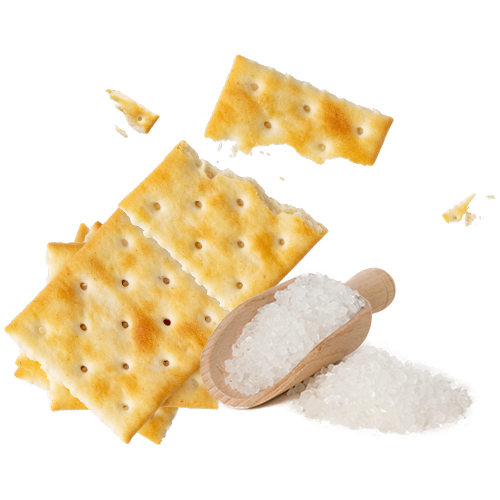 Krakersy z sodą solną